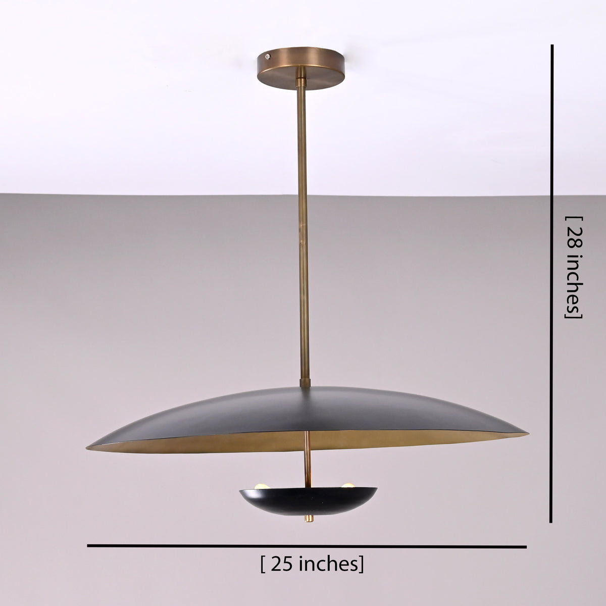Modern Brass & Metal Pendant Chandelier – Customizable Ceiling Light Fixture - 32295