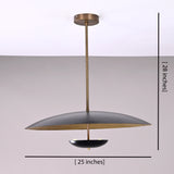 Modern Brass & Metal Pendant Chandelier – Customizable Ceiling Light Fixture - 32295
