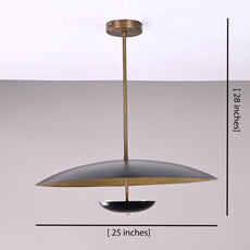 Modern Brass & Metal Pendant Chandelier – Customizable Ceiling Light Fixture - 32295