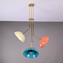 Handcrafted Modern Brass 3-Light Chandelier | Custom Finishes Mid-Century Style Ceiling Light Fixture - 32296