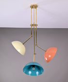 3 Light Large Brass Pendant Lamp 26