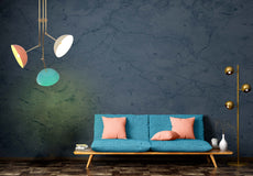 Handcrafted Modern Brass 3-Light Chandelier | Custom Finishes Mid-Century Style Ceiling Light Fixture - 32296