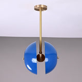 Handcrafted Modern Brass Orb Chandelier | Custom Finishes Mid-Century Contemporary Pendant Light - 32299