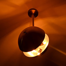 Handcrafted Modern Brass Orb Chandelier | Custom Finishes Mid-Century Contemporary Pendant Light - 32301