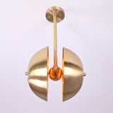 Barcelona Crest  -  Uplifting Brass Chandelier - 6 Lights - 32301