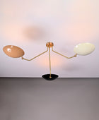 3 Light Brass Sputnik Chandelier 46