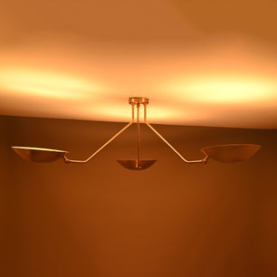 3 Arms Brass Sputnik Chandelier 46