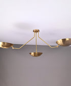 3 Arms Brass Sputnik Chandelier 46