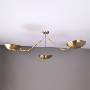 3 Arms Brass Sputnik Chandelier 46