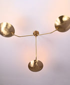 3 Arms Brass Sputnik Chandelier 46