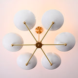Zurich Discus  -  Uplifting Ceiling Chandelier - 6 Lights - 32308