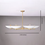Zurich Discus  -  Uplifting Ceiling Chandelier - 6 Lights - 32308