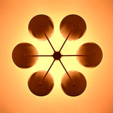 Zurich Discus  -  Uplifting Ceiling Chandelier - 6 Lights - 32308