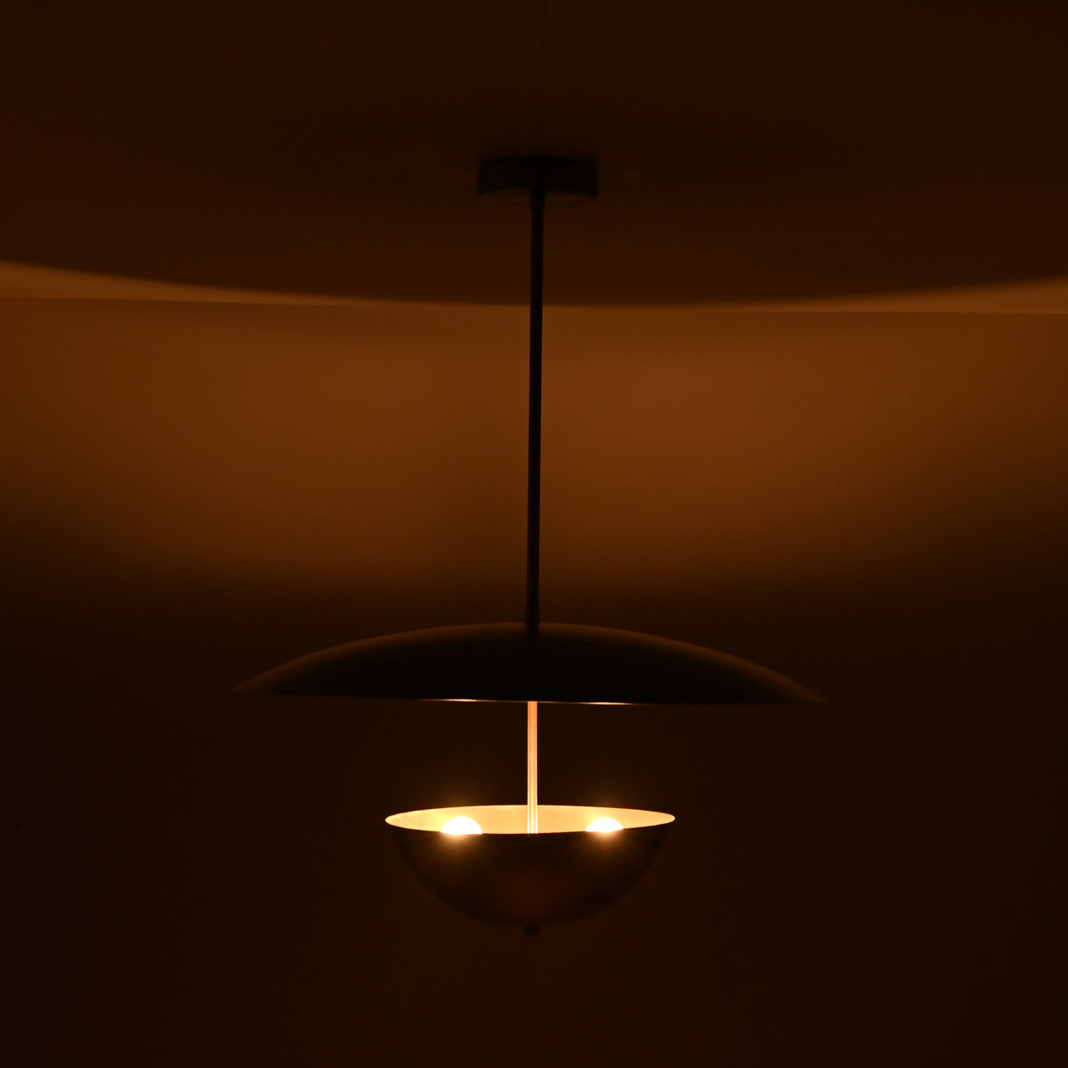Berlin Discus  -  Uplifting Mid-century Chandelier - 3 Lights - 32309