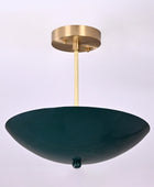 Brass Disk Uplifting Lamp, No Glare, Ambient No-shadow Lamp 12 inches- 32311