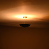 Handcrafted Uplight Brass Dome Chandelier | Custom Finish Modern Flush Mount Light Fixture - 32311