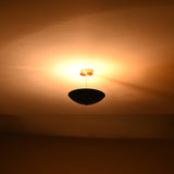 Handcrafted Uplight Brass Dome Chandelier | Custom Finish Modern Flush Mount Light Fixture - 32311