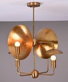 Brass Candelabra Style Pendant Lamp, 4 bulbs, 17 x 27 inches - 32313