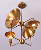 Brass Candelabra Style Pendant Lamp, 4 bulbs, 17 x 27 inches - 32313