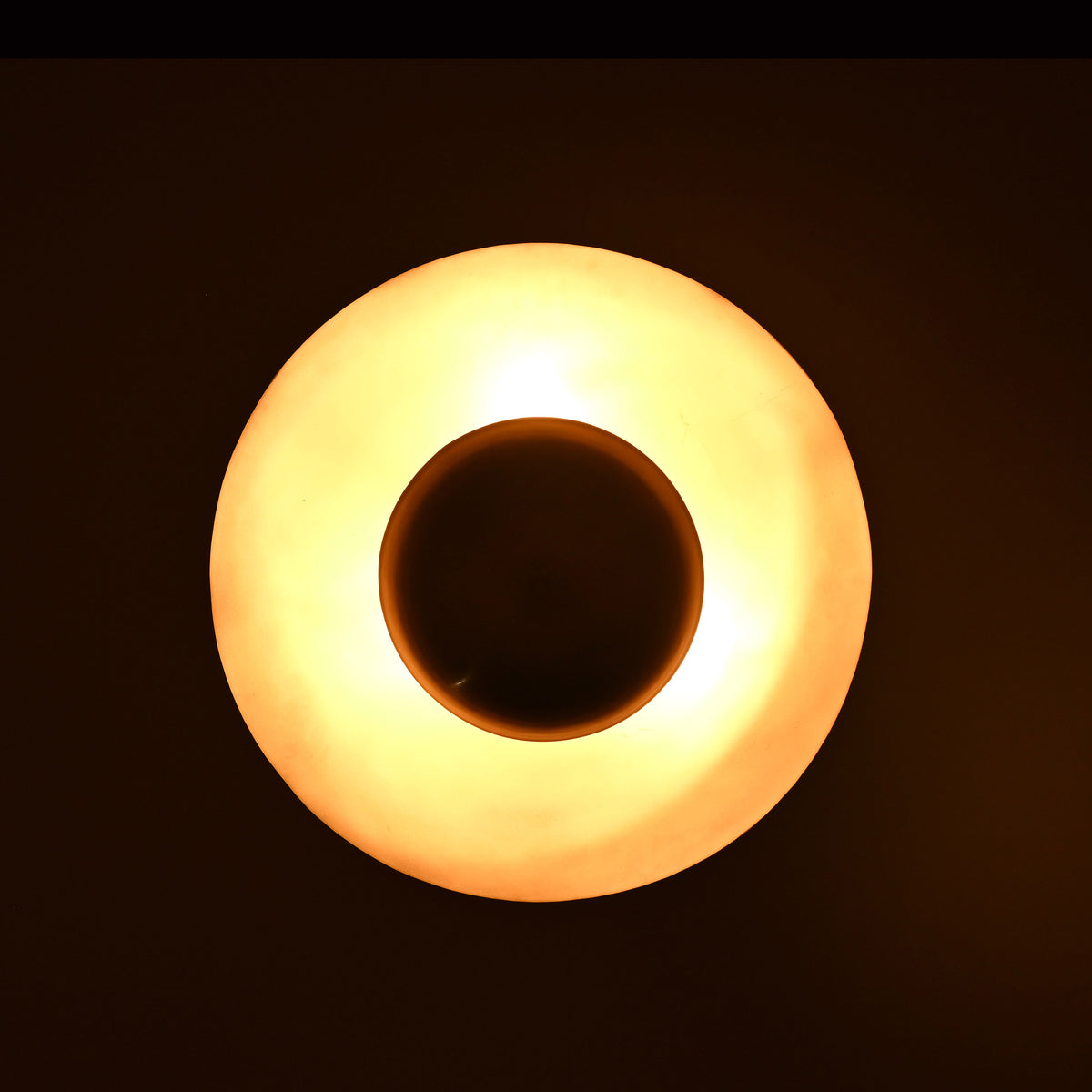 Modern Disc Brass Chandelier – Customizable Pendant Light with Black & Brass Finish Handcrafted Lighting Fixture - 32316