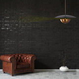 Modern Disc Brass Chandelier – Customizable Pendant Light with Black & Brass Finish Handcrafted Lighting Fixture - 32316