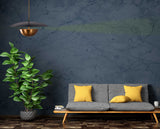 Modern Disc Brass Chandelier – Customizable Pendant Light with Black & Brass Finish Handcrafted Lighting Fixture - 32316