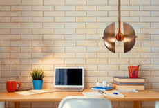 Handcrafted Modern Brass Orb Chandelier | Custom Finishes Mid-Century Contemporary Pendant Light - 32317