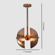 Handcrafted Modern Brass Orb Chandelier | Custom Finishes Mid-Century Contemporary Pendant Light - 32317