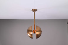 Handcrafted Modern Brass Orb Chandelier | Custom Finishes Mid-Century Contemporary Pendant Light - 32317