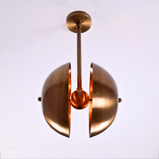 Handcrafted Modern Brass Orb Chandelier | Custom Finishes Mid-Century Contemporary Pendant Light - 32317