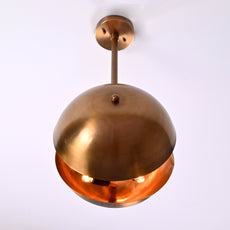Handcrafted Modern Brass Orb Chandelier | Custom Finishes Mid-Century Contemporary Pendant Light - 32317