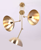 3 Light Large Pendant Lamp, Brass Chandelier - 26 inches - 32318