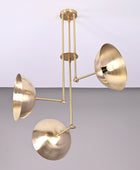 3 Light Large Pendant Lamp, Brass Chandelier - 26 inches - 32318