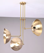 3 Light Large Pendant Lamp, Brass Chandelier - 26 inches - 32318