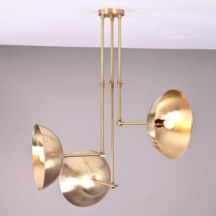 3 Light Large Pendant Lamp, Brass Chandelier - 26 inches - 32318