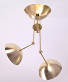 3 Light Large Pendant Lamp, Brass Chandelier - 26 inches - 32318