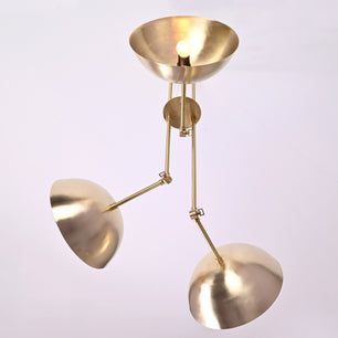 3 Light Large Pendant Lamp, Brass Chandelier - 26 inches - 32318