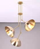 3 Light Large Pendant Lamp, Brass Chandelier - 26 inches - 32318