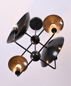 Brass Candelabra Style Pendant Lamp, 4 bulbs, 17 x 27 inches - 32319