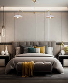 2 Bulbs, Brass Color Pendant Lamp, available in a Variety of Colors, 51