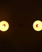 2 Bulbs, Brass Color Pendant Lamp, available in a Variety of Colors, 51