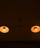 2 Bulbs, Brass Color Pendant Lamp, available in a Variety of Colors, 51