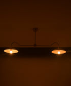 2 Bulbs, Brass Color Pendant Lamp, available in a Variety of Colors, 51