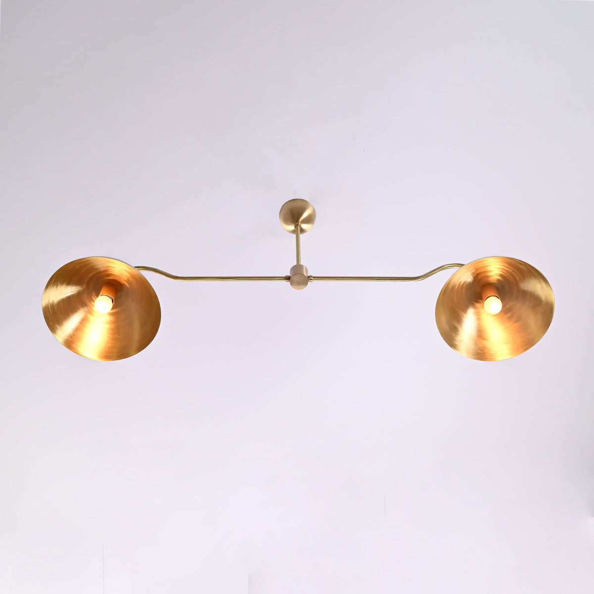 Lisbon Discusid-century Chandelier - 2 Lights - 32327