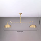 Lisbon Discusid-century Chandelier - 2 Lights - 32327