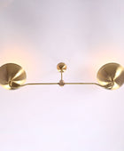 2 Bulbs, Brass Pendant Lamp, Uplifting No-shadow No-glare Light, 51