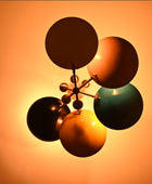 5 bulbs, Brass Orbital Uplifting Lamp, Ambient No-shadow No-glare Ceiling light 34 inches- 32330