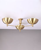 3 lights Brass Uplifting Lamp, No-glare Ambience light, 35