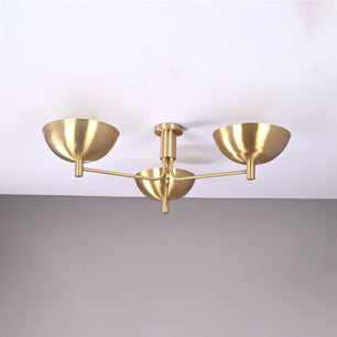 3 lights Brass Uplifting Lamp, No-glare Ambience light, 35