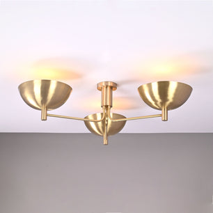 3 lights Brass Uplifting Lamp, No-glare Ambience light, 35